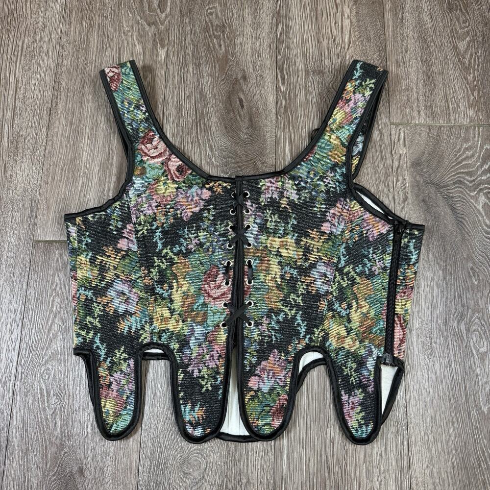 Scarlet Darkness Corset Top Floral Size 12
